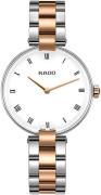 Rado R22850023 Coupole Vit/Roséguldstonat stål Ø33 mm