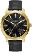 Guess Herrklocka GW0201G1 Svart/Läder Ø48 mm