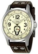 Hamilton Herrklocka H76515523 Khaki Beige/Läder Ø44 mm