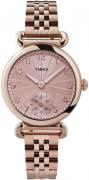 Timex Damklocka TW2T88500D7 Roséguldstonad/Roséguldstonat stål