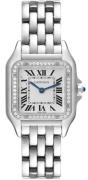 Cartier Damklocka W4PN0008 Panthere De Silverfärgad/Stål