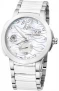 Ulysse Nardin Damklocka 243-10-7-691 Ladies Executive Vit/Stål Ø40