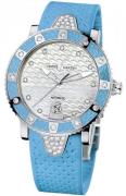 Ulysse Nardin Damklocka 8103-101E-3C-10.13 Ladies Diver Vit/Gummi