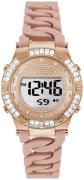 Guess Damklocka GW0338L2 Blush Roséguldstonad/Gummi Ø38 mm