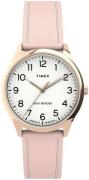 Timex Damklocka TW2U22000 Easy Reader Vit/Läder Ø32 mm