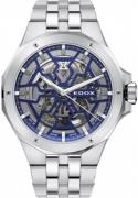 Edox Herrklocka 85303-3M-BUIGB Delfin Silverfärgad/Stål Ø43 mm