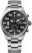 Glycine Herrklocka GL0355 Airpilot Chrono Svart/Stål Ø44 mm