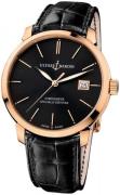 Ulysse Nardin Herrklocka 8156-111-2-92 Classico Svart/Läder Ø40 mm