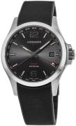 Longines Herrklocka L3.728.4.56.9 Conquest V.H.P. Svart/Gummi Ø43 mm