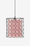 PR Home - Taklampa Ring 30cm Svart - Rosa - Takpendlar - Från Homeroom