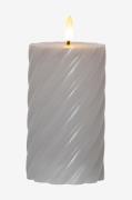 Star Trading - Blockljus Flamme Swirl LED 15 cm - Grå - Ljus - Från Ho...