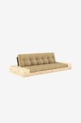 Karup Design - Base Bäddsoffa m. 2 sidolådor Tre sittplatser - Beige -...