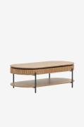 Kave Home - Soffbord Licia, 65x130 cm - Brun - Soffbord - Från Homeroo...