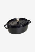 Staub - Gryta La Cocotte oval 29 cm, 4,2 l - Svart - Grytor & kastrull...