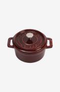 Staub - Gryta La Cocotte rund 10 cm, 0,25 L - Röd - Grytor & kastrulle...