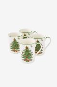 Spode - Mugg Christmas Tree 0.30 l 4-pack - Vit - Koppar & muggar - Fr...