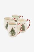 Spode - Mugg Christmas Tree 40 cl 4-pack - Vit - Koppar & muggar - Frå...