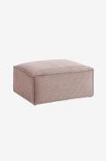 Kave Home - Puff Blok 90 x 70 cm - Rosa - Fotpallar & puffar - Från Ho...