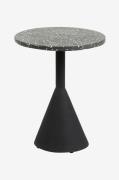 Kave Home - Sidobord Delano Ø 40 cm - Svart - Småbord - Från Homeroom