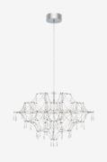 Markslöjd - Ljuskrona lampa Efesos 80cm - Silver - Kristallkronor - Fr...