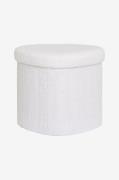 House Nordic - Sittpuff Medford - Vit - Fotpallar & puffar - Från Home...