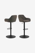 NORDFORM - Brooke barstol 2-pack - Grå - Barstolar & pallar - Från Hom...