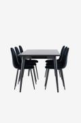Venture Home - Ellis matbord med Polar matstol - Svart - Matgrupper - ...