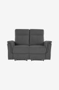 Loft24 - Soffa 3-sits soffa med 2 manuella vilstolar Lund - Grå - 3-si...