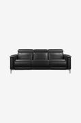 Loft24 - Soffa 3-sits soffa med 2 manuella vilstolar Lund - Grå - 3-si...