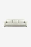 Loft24 - Soffa 3-sits soffa med 2 manuella vilstolar Lund - Vit - 3-si...