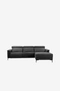 Loft24 - Soffa 2 sittplatser 1 vilstol Manual Lund - Grå - 2-sits soff...