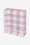 Loft24 - Vägghylla med 12 fack Metall Liten Cup Rack - Röd - Hyllor & ...