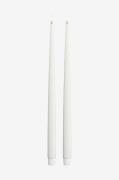 DeluxeHomeart - LED Taper Candle Shiny 2,2x38 cm 2 st - Vit - Ljus - F...