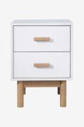 Loft24 - Nattduksbord 2 lådor Melanie - Vit - Sängbord - Från Homeroom