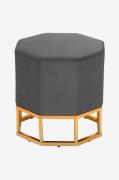 Loft24 - Ottoman Isha - Grå - Fotpallar & puffar - Från Homeroom