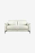 Loft24 - Soffa 2 sittplatser 1 vilstol Manual Lund - Vit - 2-sits soff...