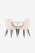 Venture Home - Plaza matbord med Leone matstol - Beige - Matgrupper - ...
