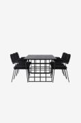 Venture Home - Matgrupp Ystad med 6st stolar Yesterday - Svart - Matgr...
