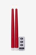 Star Trading - 2-p Flamme Slim 28cm - Röd - Ljus - Från Homeroom
