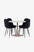 Venture Home - Lycke matbord med Polar matstol - Svart - Matgrupper - ...