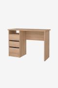 Tvilum - Function Plus Desk 3 lådor - Brun - Skrivbord - Från Homeroom