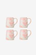 Bloomingville - Winnie Mugg, set om 4 - Rosa - Koppar & muggar - Från ...
