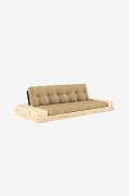 Karup - Base Bäddsoffa m. 2 sidolådor Tre sittplatser - Beige - Bäddso...