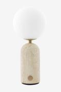 Globen Lighting - Portabel bordslampa Torrano Beige travertin - Beige ...