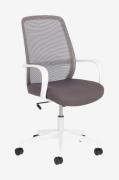 Kave Home - Kontorsstol - melva - Grå - Skrivbordsstolar - Från Homero...