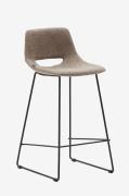 Kave Home - Barstol - zahara 2-pack - Brun - Barstolar & pallar - Från...