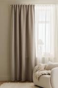 &Home - Mörkläggningsgardin Linnie 1-pack - Beige - Mörkläggningsgardi...
