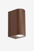 Markslöjd - Vägglampa Alor 2L - Brun - Fasadbelysning - Från Homeroom