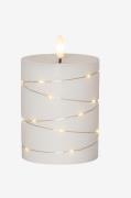 Star Trading - LED-pelare ljus Flamme Dew 12,5cm - Vit - Ljus - Från H...