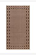 KM Home - Gummibelagd matta Brick - Beige - Slätvävda mattor - Från Ho...